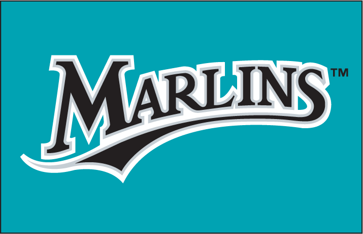 Florida Marlins 1994-2002 Batting Practice Logo fabric transfer version 2